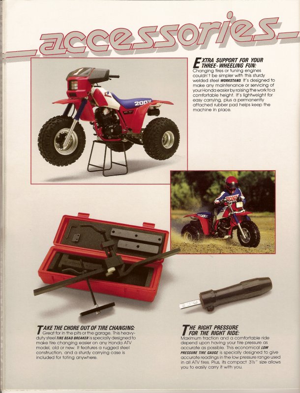 1985 ATC250SX 28"x36" Honda ATC Poster Brochure with or w/o eyelets 