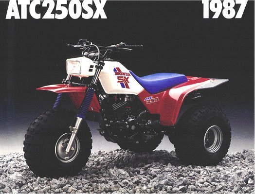 1987 Honda 250sx atc #5