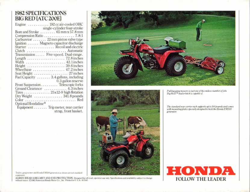 Honda atc brochure #2