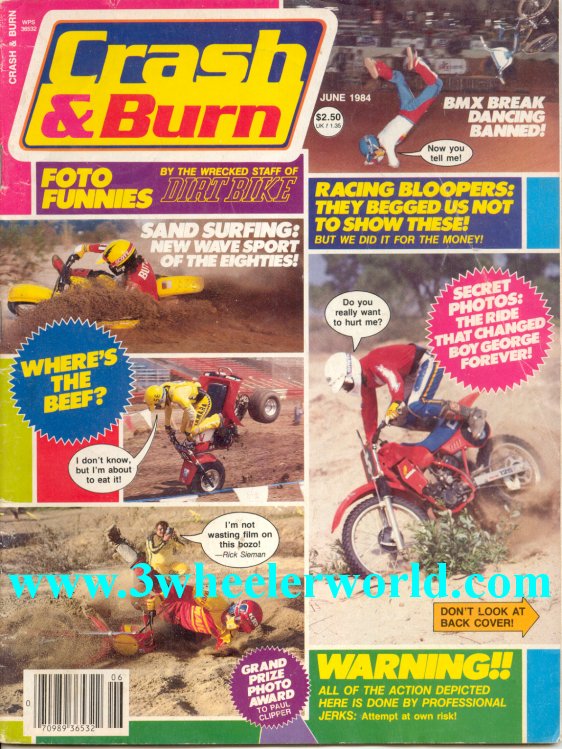 3 WHeeLeR WoRLD Crash & Burn Magazines