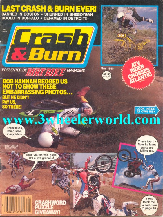 3 WHeeLeR WoRLD Crash & Burn Magazines