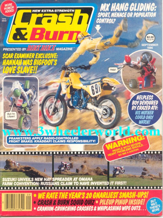 3 WHeeLeR WoRLD Crash & Burn Magazines