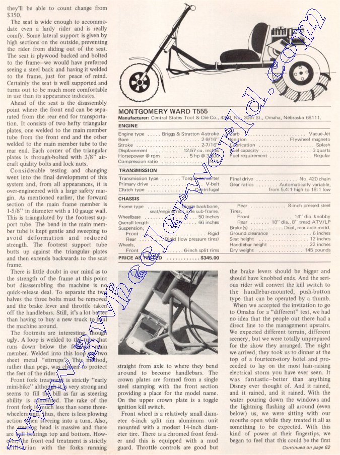 3 WHeeLeR WoRLD Montgomery Ward T555