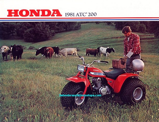 1981 Honda atc 3-wheeler #6