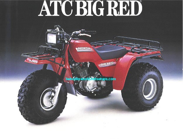 1986 Honda big red three wheeler #7