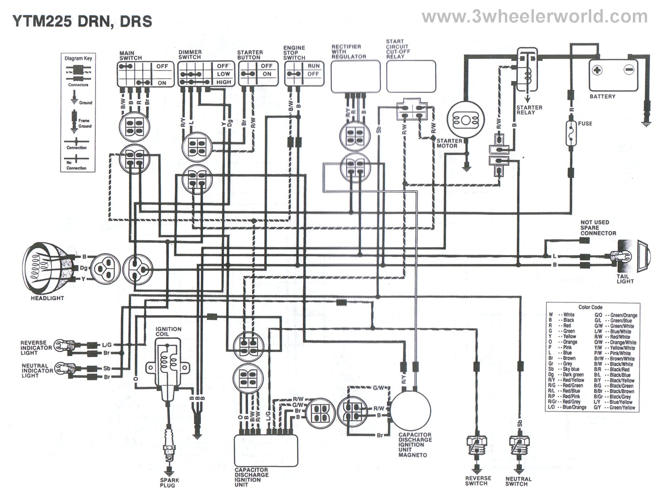3 WHeeLeR WoRLD - Tech Help - Yamaha Wiring Diagrams
