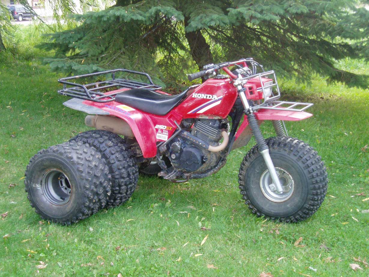 Front rack for honda 250 big red atv #6
