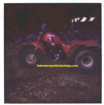 Honda 3 Wheeler Big Red. Honda 200 Big Red Picture Page